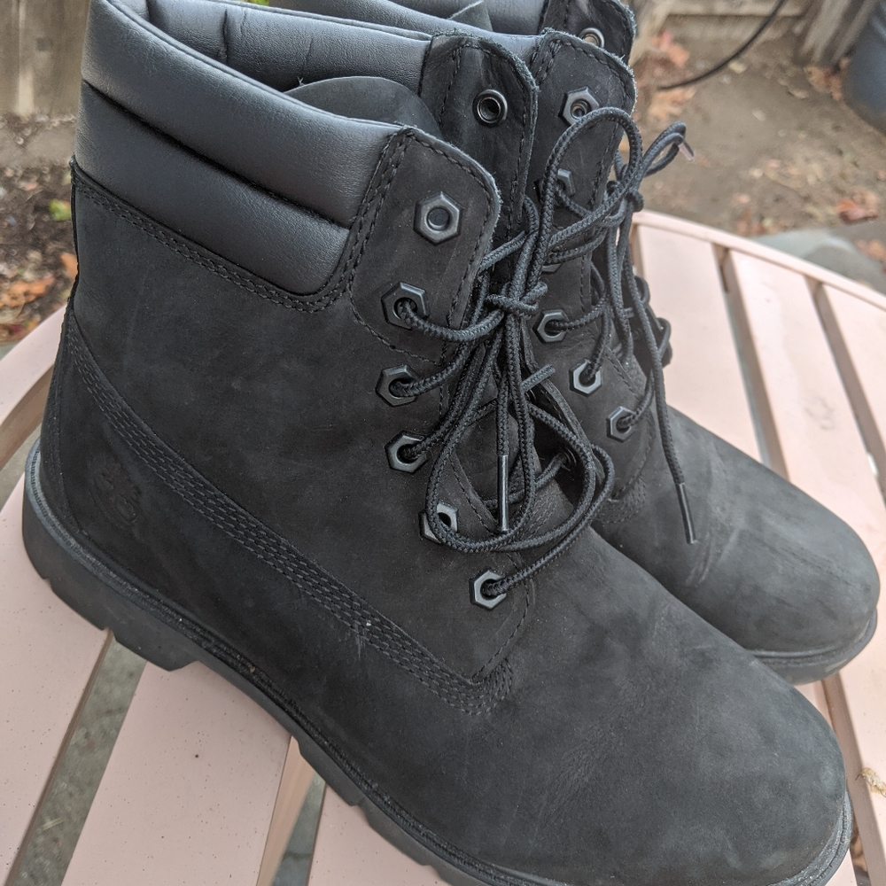 Timberland All Black Boots Size 9